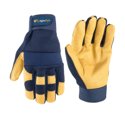 Wells Lamont Men's Leather Palm Work Gloves | Heavy Duty, Form Fitting for Improved